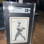 1978 Lou Gehrig Landsman Playing Card SGC 10