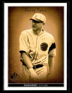 2002 SP Legendary Cuts Dazzy Vance Card