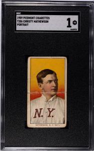 1909 T206 Christy Mathewson Portrait Card