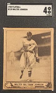 1940 Play Ball Walter Johnson #120 Sports Card