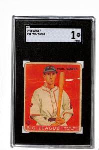 1933 Goudey Paul Waner Baseball Card #25