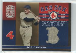 Joe Cronin 2005 Donruss Sox Nation Jersey Card