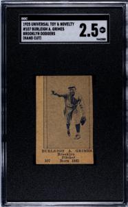 1925 Burleigh Grimes Brooklyn Robins Sports Card