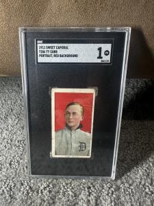 1911 T206 Ty Cobb Red Background Card SGC 1