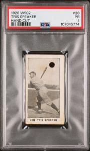 1928 W502 Tris Speaker PSA 1 Hall of Famer