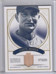 2012 Lloyd Waner National Treasures Bat Relic /49