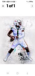 Cameron Ward Miami Art Card 1/10 Signed SSP