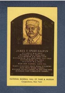 James "Pud" Galvin 1964 HOF Postcard Card