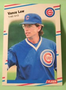 1988 Fleer Update Vance Law #U-79 Chicago Cubs