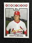 Tony La Russa #285 2008 Topps Cardinals Card