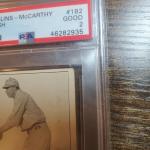 1917 E135 Collins McCarthy Jim Walsh Red Sox