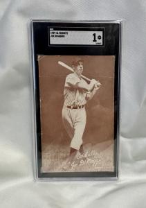 Joe DiMaggio 1939-1946 Exhibits Card - SGC 1