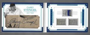 Casey Stengel 2017 Panini Cut Signature Booklet