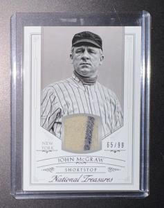2015 Panini National Treasures John McGraw Jersey Card