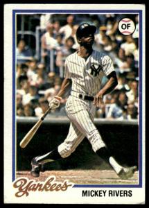 1978 Topps Mickey Rivers Baseball Card #690
