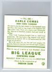1983 Galasso Earle Combs Yankees Baseball Card
