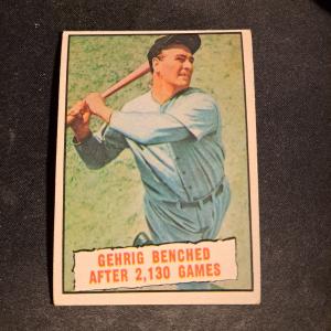 1961 Topps Lou Gehrig #405 New York Yankees Card