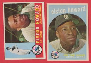 Elston Howard Topps Vintage Baseball Card Lot
