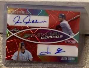 Chris Chambliss Jason Giambi 2025 Leaf Vivid Auto 1/1