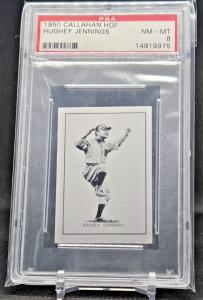 1950 Hughey Jennings PSA 8 Hall of Fame Card
