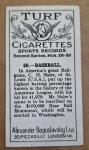 1925 Turf Cigarettes G. Sisler Baseball Card #50