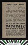 1952 Bowman Yogi Berra #1 Baseball Card