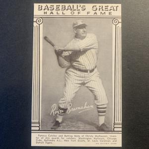 1974 Exhibits Baseball Hall of Fame Roger Bresnahan