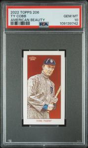 Ty Cobb 2022 Topps 206 American Beauty #/10 PSA 10