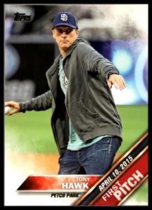 2016 Topps First Pitch Tony Hawk Card