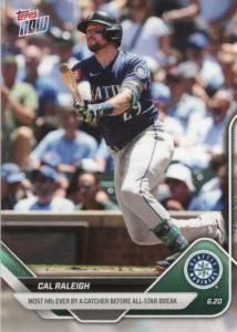 2025 Topps Now Cal Raleigh #325 Catcher HR Record