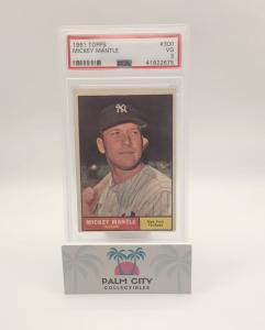 1961 Topps Mickey Mantle #300 Baseball Card