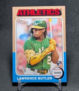 Lawrence Butler 2024 Topps Heritage Rookie Card
