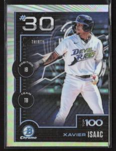 Xavier Isaac 2025 Bowman #BTP-30 Tampa Bay Rays