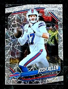 Josh Allen 2025 Panini Prizm Lazer Buffalo Bills Card