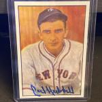 1982 Diamond Classics Carl Hubbell Autographed Card