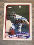Ron Guidry New York Yankees 1989 Topps Auto