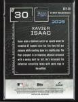 Xavier Isaac 2025 Bowman #BTP-30 Tampa Bay Rays