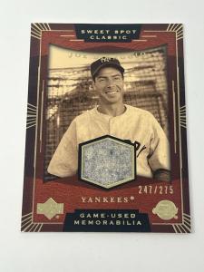 2004 Upper Deck Joe DiMaggio Game Used Jersey /275