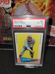1961 Fleer Dazzy Vance Baseball Card #81
