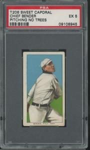 1909 T206 Chief Bender Sweet Caporal Card PSA 5