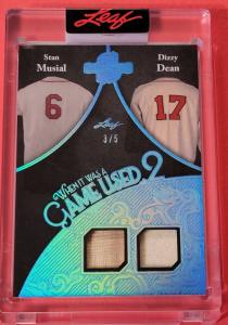 Stan Musial Jersey Card #d3/5 Dizzy Dean