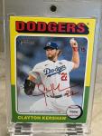 2024 Topps Heritage Clayton Kershaw Red Ink #/75