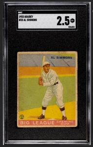 1933 Goudey Al Simmons #35 Sports Card