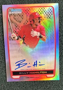 2012 Bowman Chrome Billy Hamilton Autograph Refractor