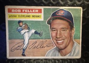 1956 Topps Bob Feller Baseball Card #200