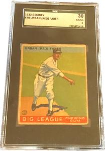 1933 Goudey #79 Urban Faber Chicago White Sox