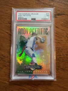 1998 Donruss Crusade Andy Pettitte Green Card