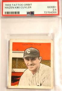1933 Tattoo Orbit Kiki Cuyler HOF Card