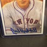 1982 Diamond Classics Carl Hubbell Autographed Card