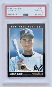 Derek Jeter 1993 Pinnacle #457 PSA 8 Card